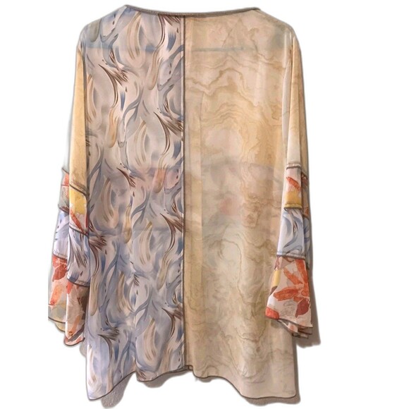 Vintage Concept XL Art-To-Wear Patchwork Blouse Tunic Abstract Floral Print... - Picture 9 of 14